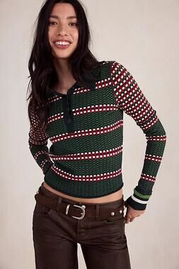NWT Free People we the free level up polo